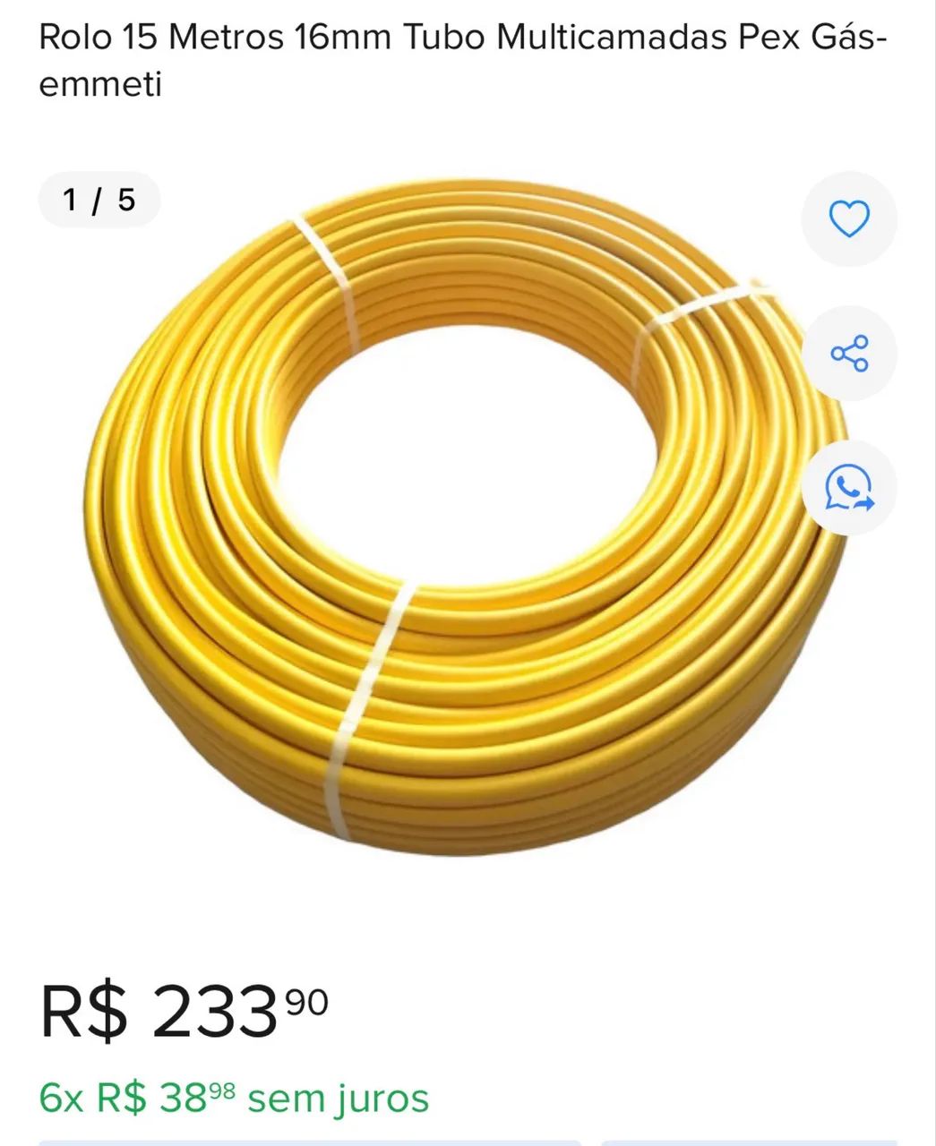 Mangueira para gás  - Foto 2
