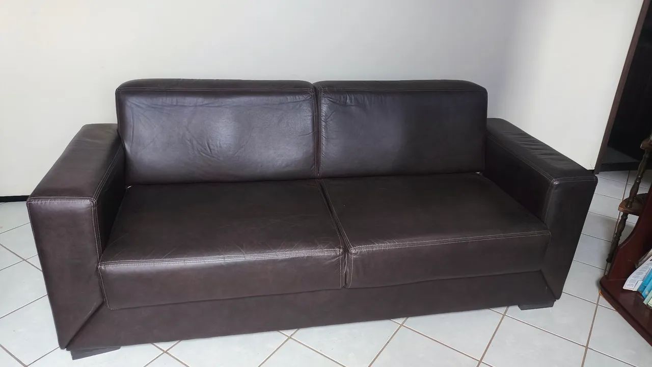 Sofá em couro legítimo  - Foto 3