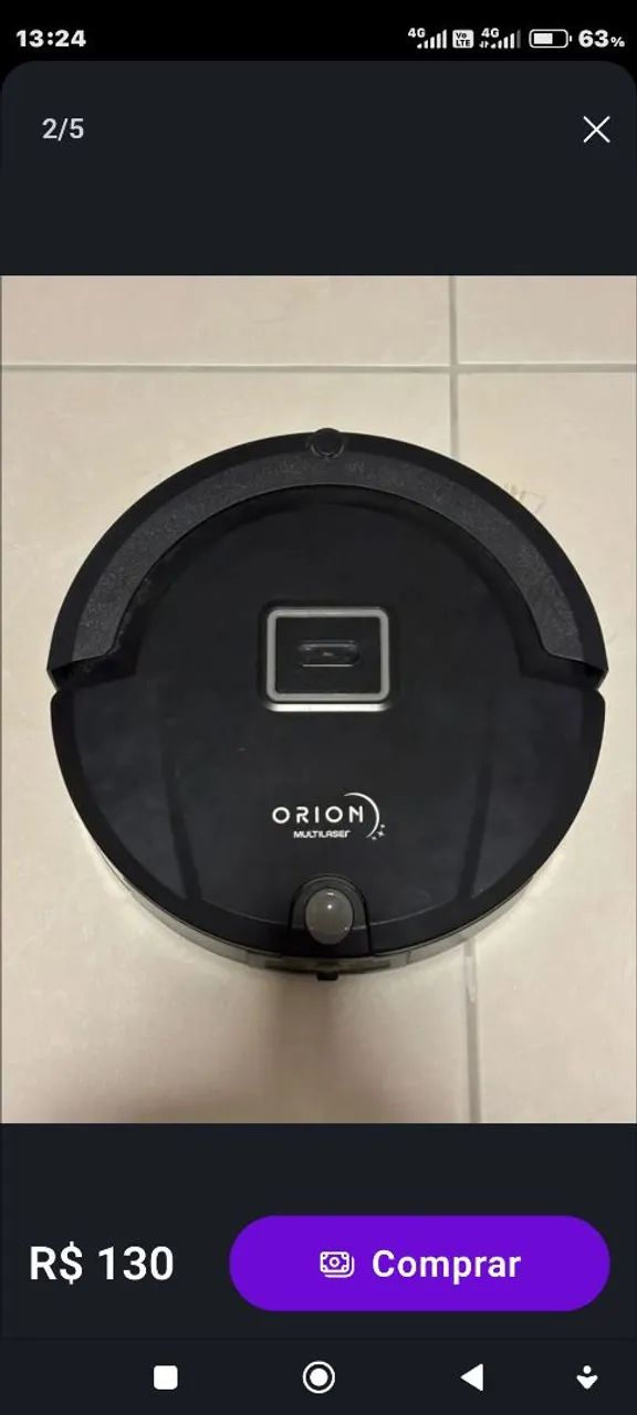 Robô Orion Multilaser HO 042 varre aspira - Foto 2