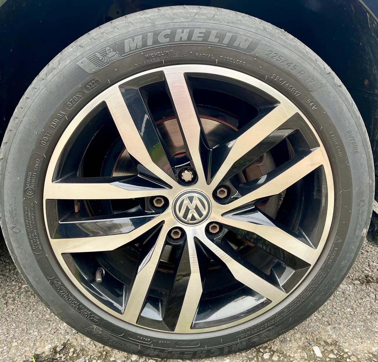 Jogo de Roda 5x112 Vw Golf Madrid Aro 17 Original 