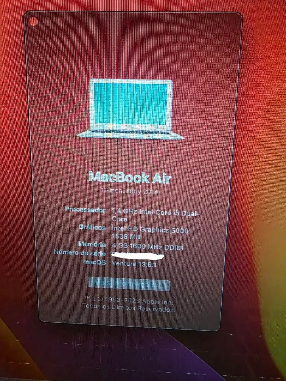 MacBook Air 2014 perfeitinho - Foto 2