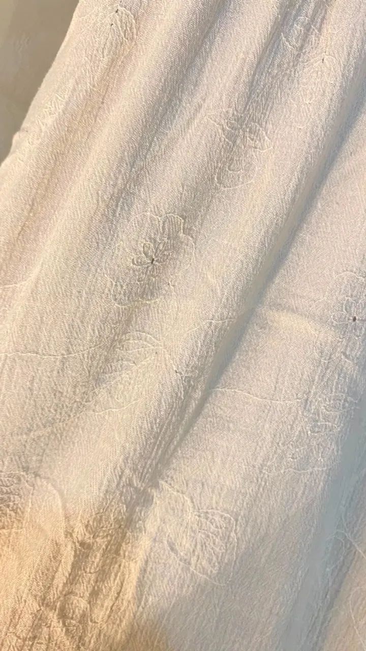 calça pantalona bege tamanho M - Foto 2