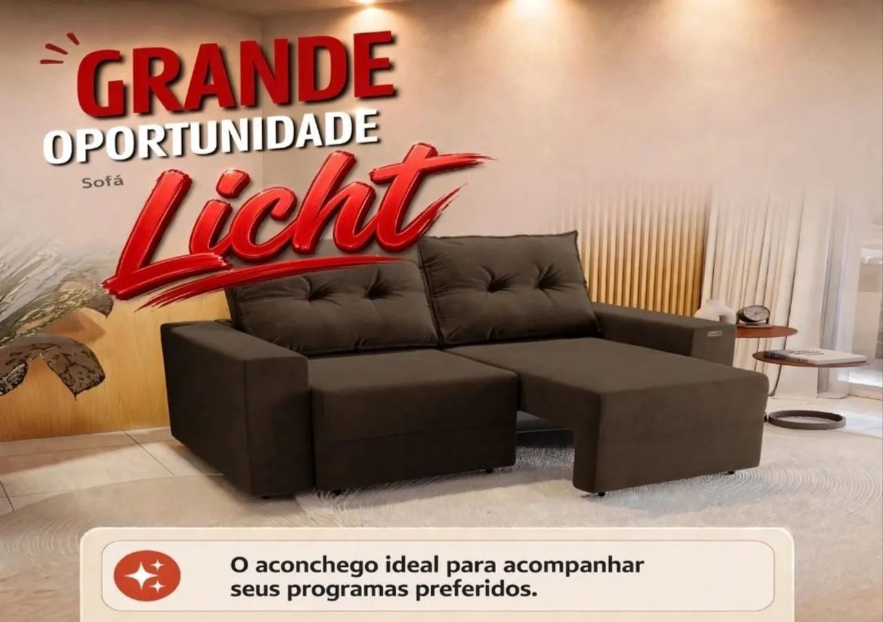 Sofá Retrátil perfeito para Apartamento!!