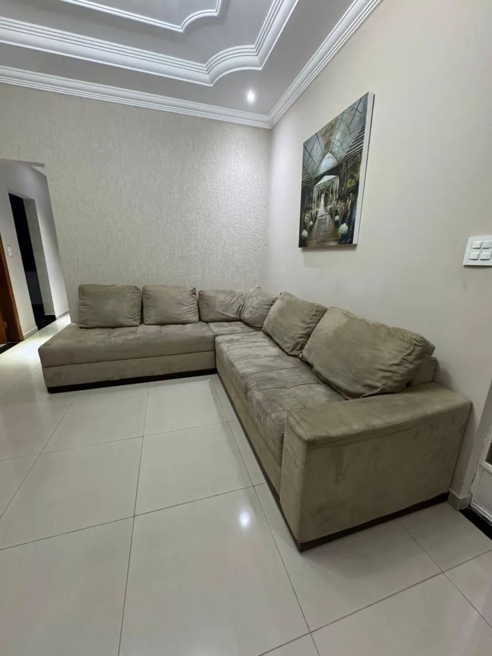 Sofá em L  Medidas (2,70x2, 40) - Foto 2