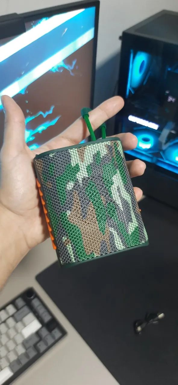 Caixa de Som Bluetooth Camuflada com LED - R$ 80 - Foto 2