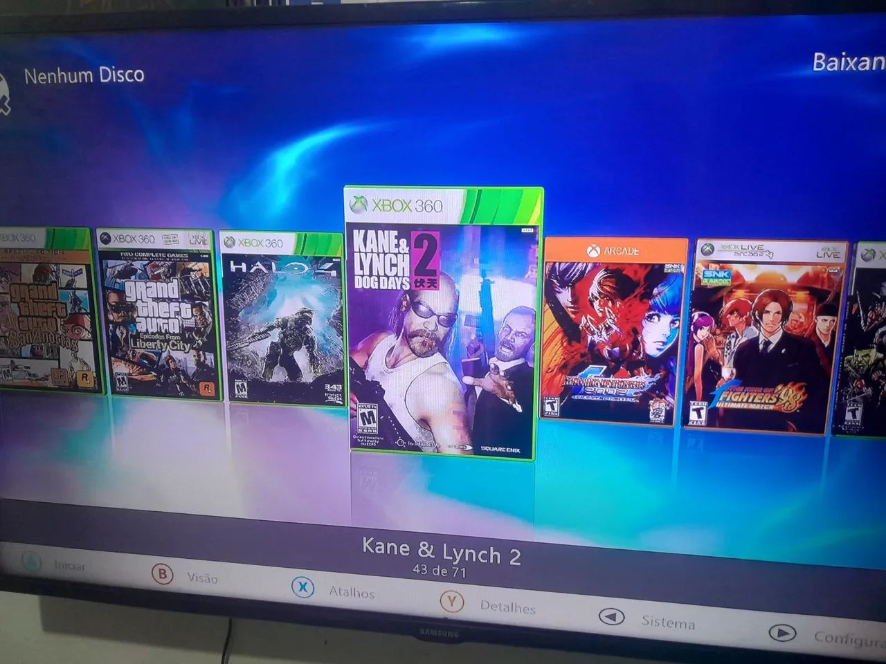 Xbox 360 com 71 jogos