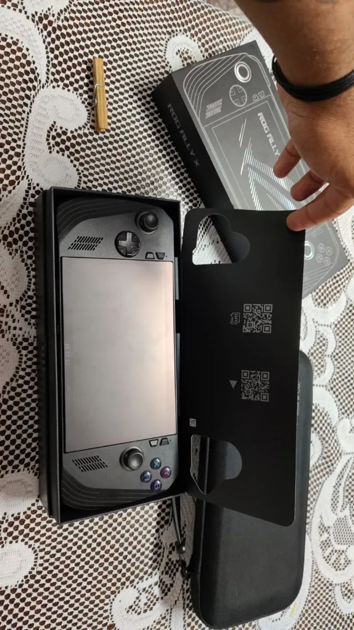 Rog Ally X + case black skull (olx pay)