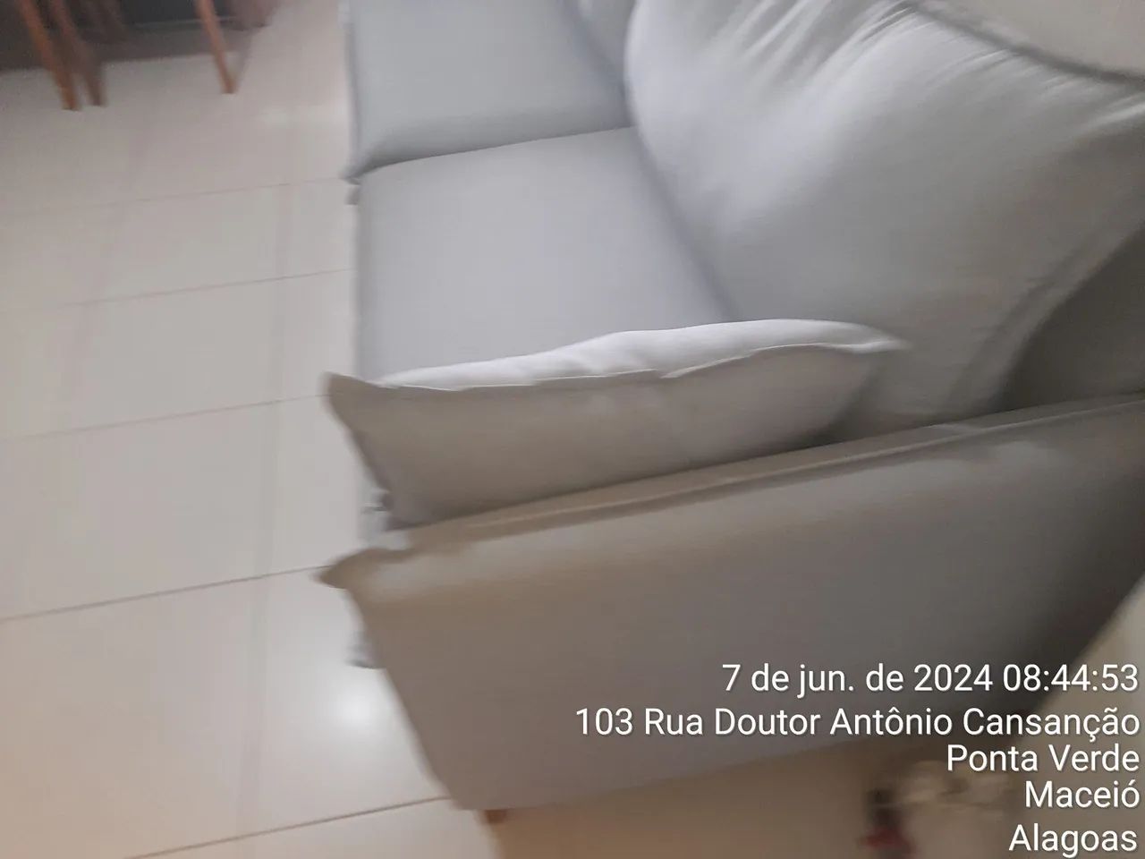 SOFA 03 LUGARES EM LINHO - Foto 3