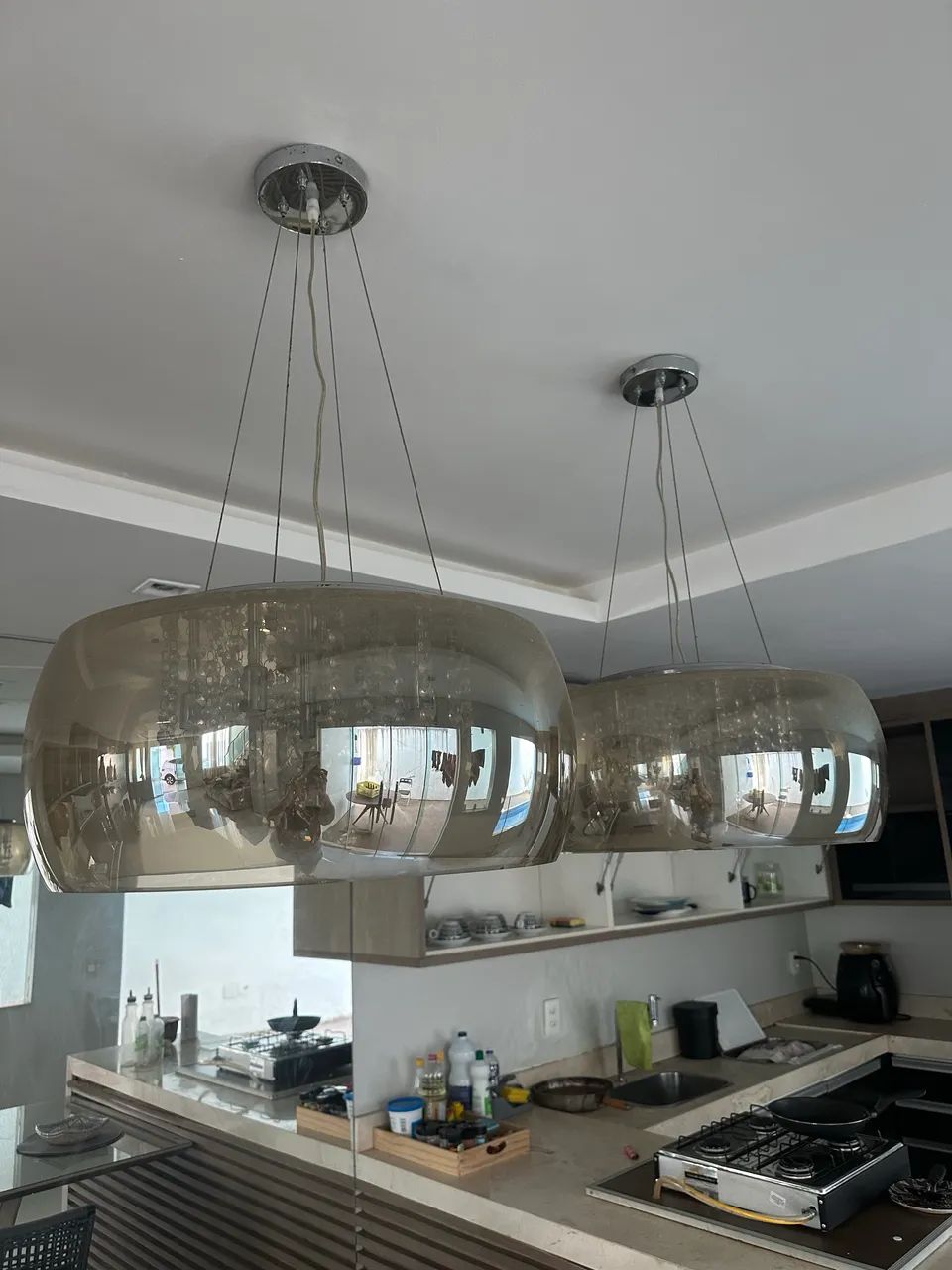 Par de lustres pendentes de luxo  - Foto 4
