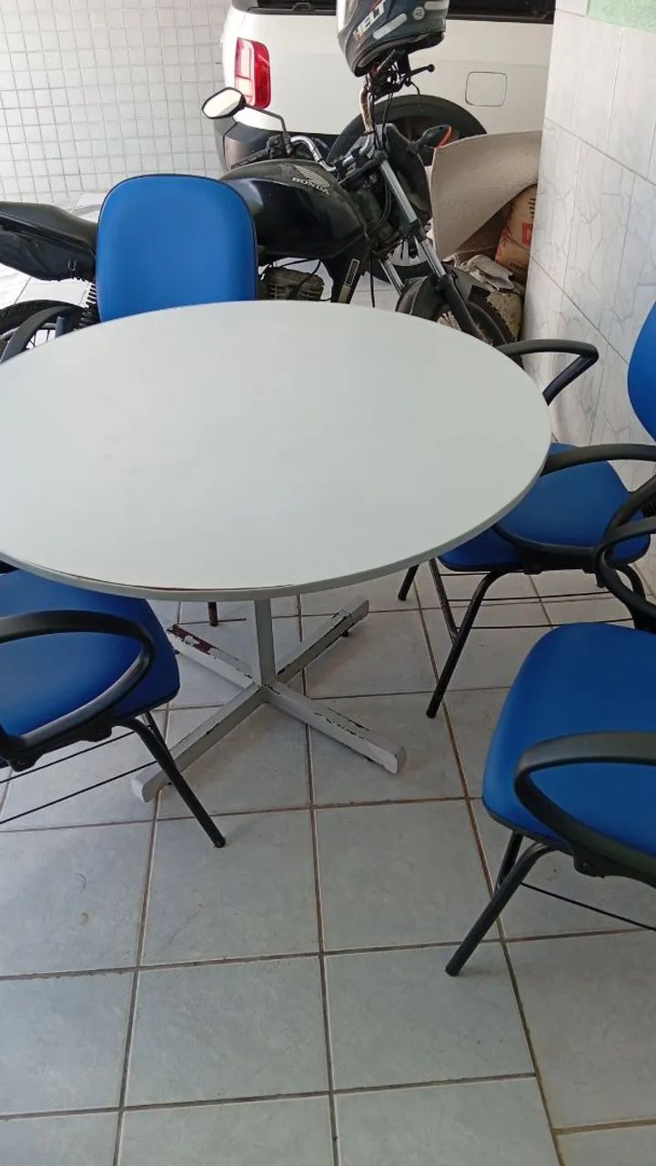 Mesa e bancos em pedra para  área de lazer - Foto 2