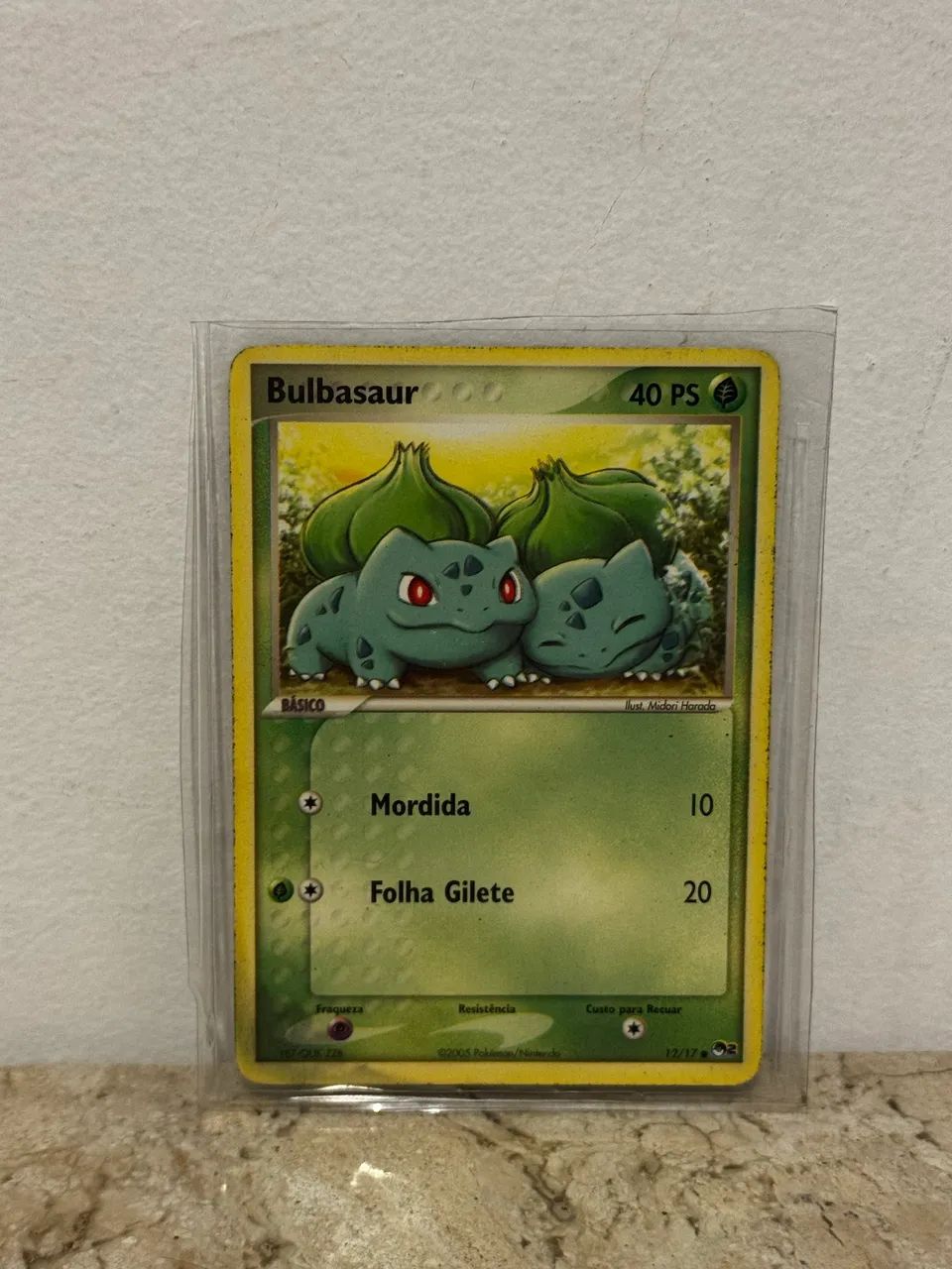 Carta Pokémon Bulbasaur 12/17 - POP Series 2 (2005) - Original - Foto 2