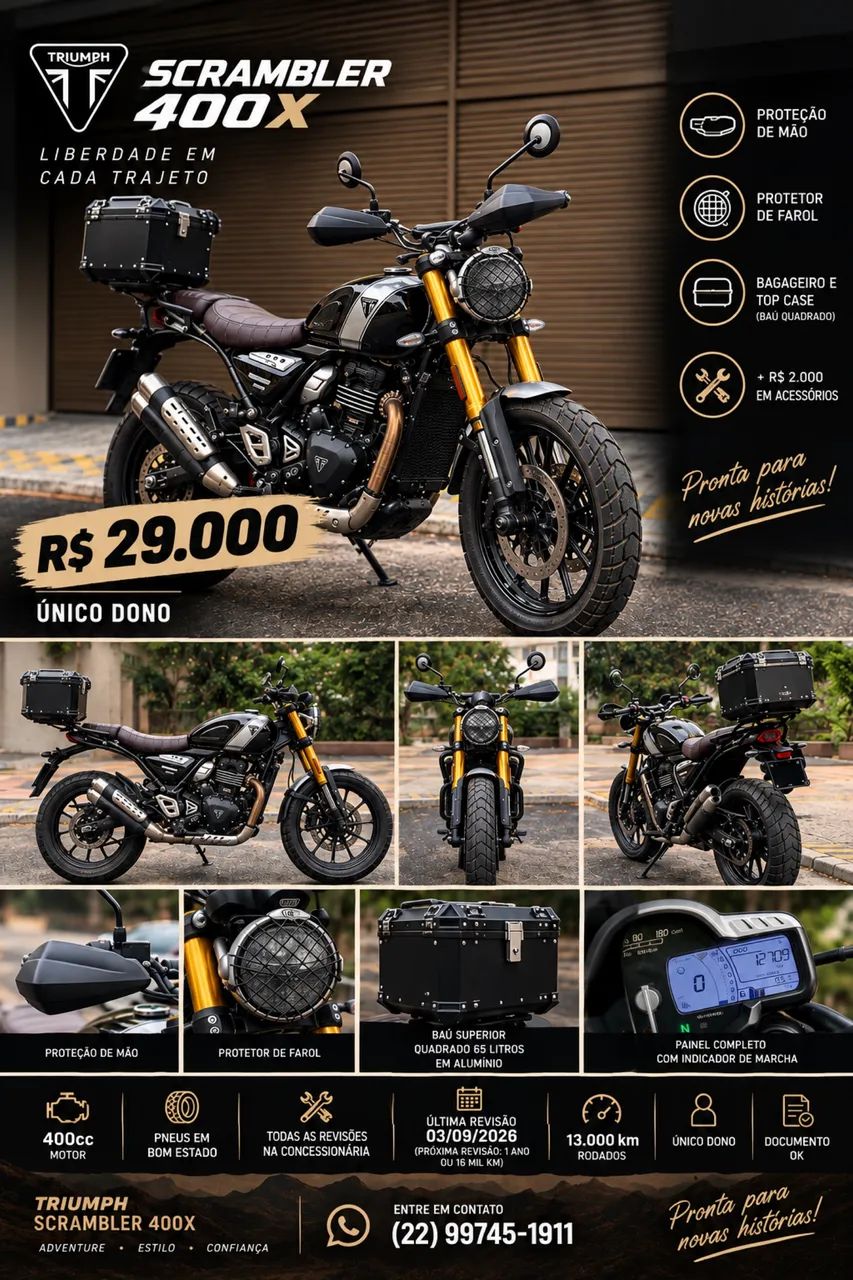 Triumph Scrambler 400x - Foto 4