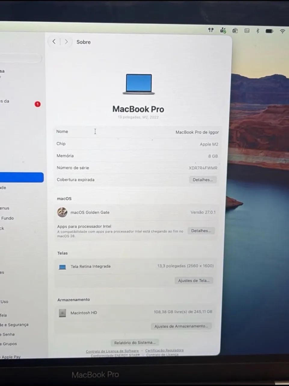 MacBook Pro em excelente estado