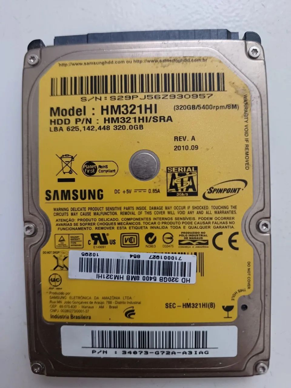 Hd Samsung 320GB 2.5 notebook  - Foto 2