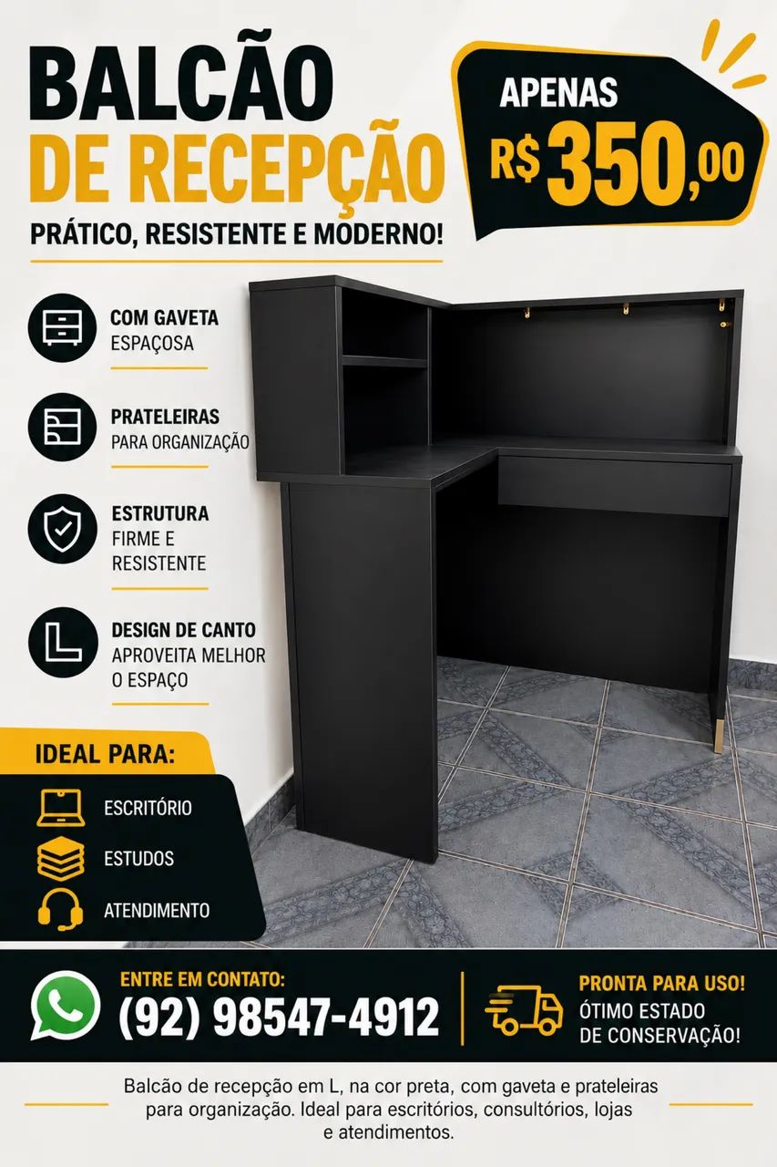 Balcão de recepção