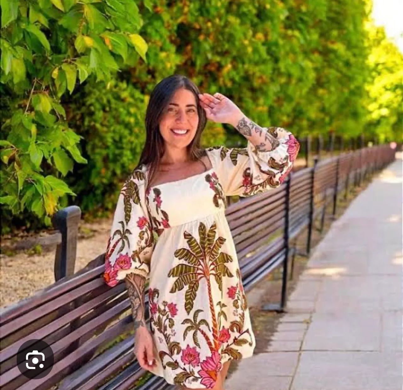 Vestido Curto Farm Ravenala