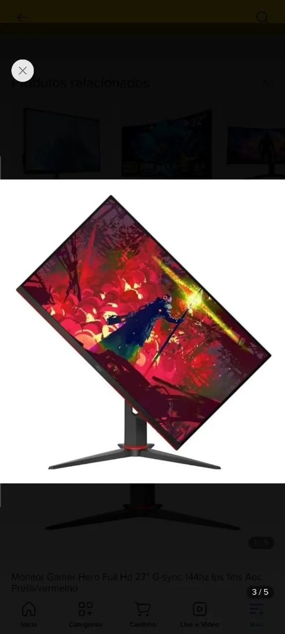 Monitor gamer AOC  - Foto 2