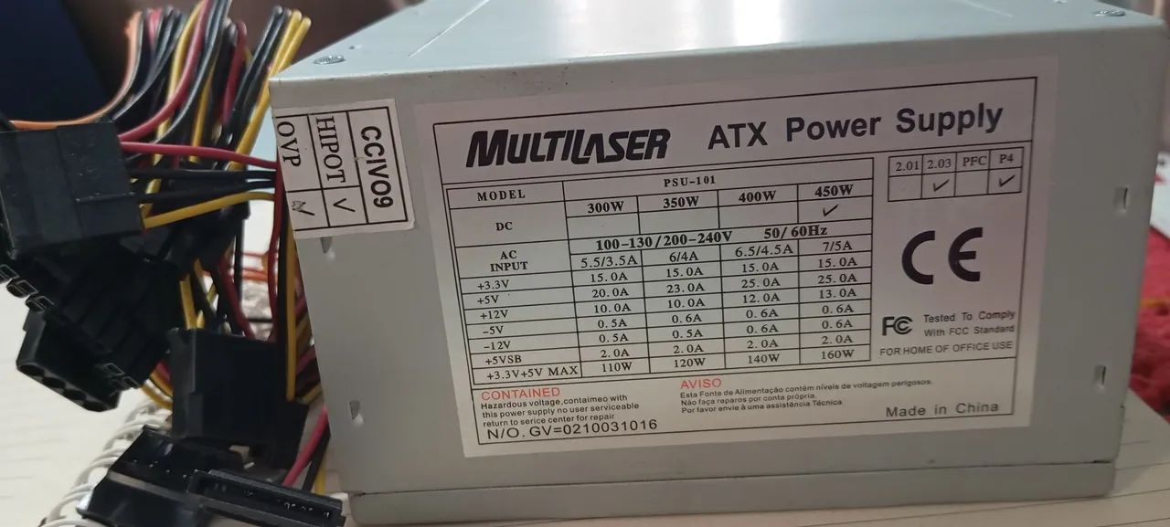Fonte de alimentação Pc 230w GA230 - Multilaser - Foto 3