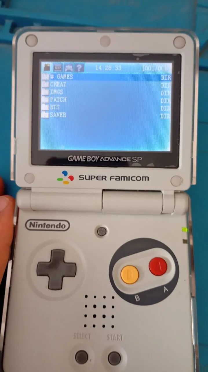 TELA ORIGINAL GBA SP + CARCAÇA NOVA TEMA SUPER FAMICOM - Foto 2