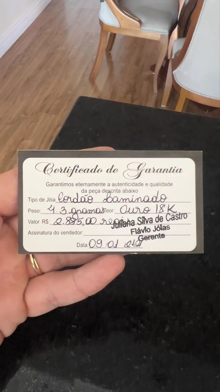 Corrente de ouro 4.3gr 18k - Foto 5
