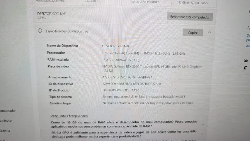 Notebook Gamer Gigabyte G5 MD - Foto 3