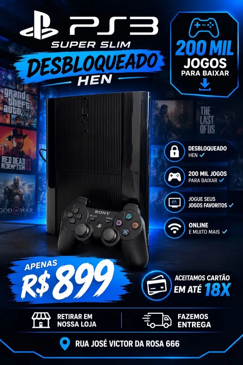Ps3 super slim + desbloq 