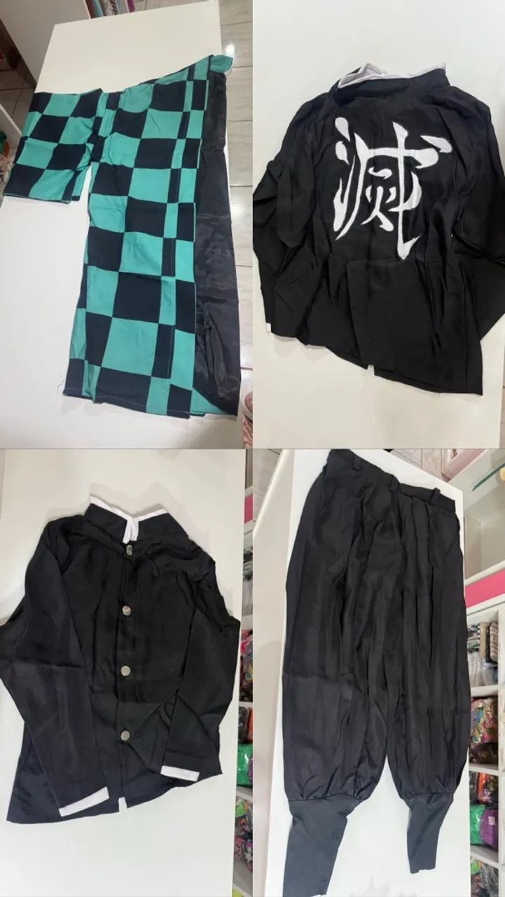 Traje e peruca Tanjiro Kamado - Demon Slayer - Foto 3