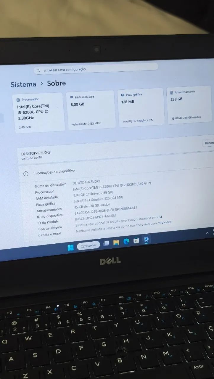Notebook Dell - i5 + 8gb DDR4 + SSD + Pacote Office - Foto 3