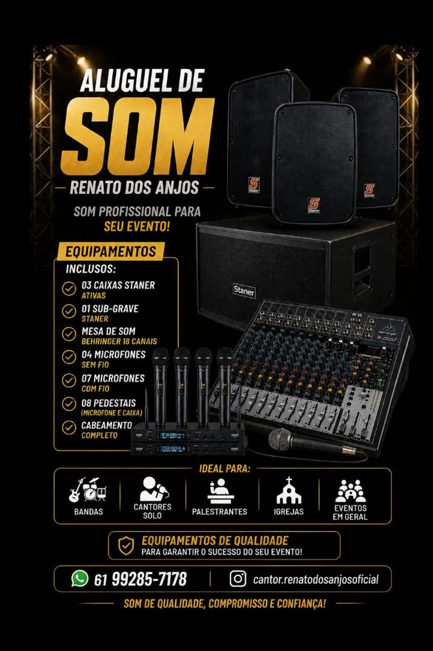 Aluguel de som 