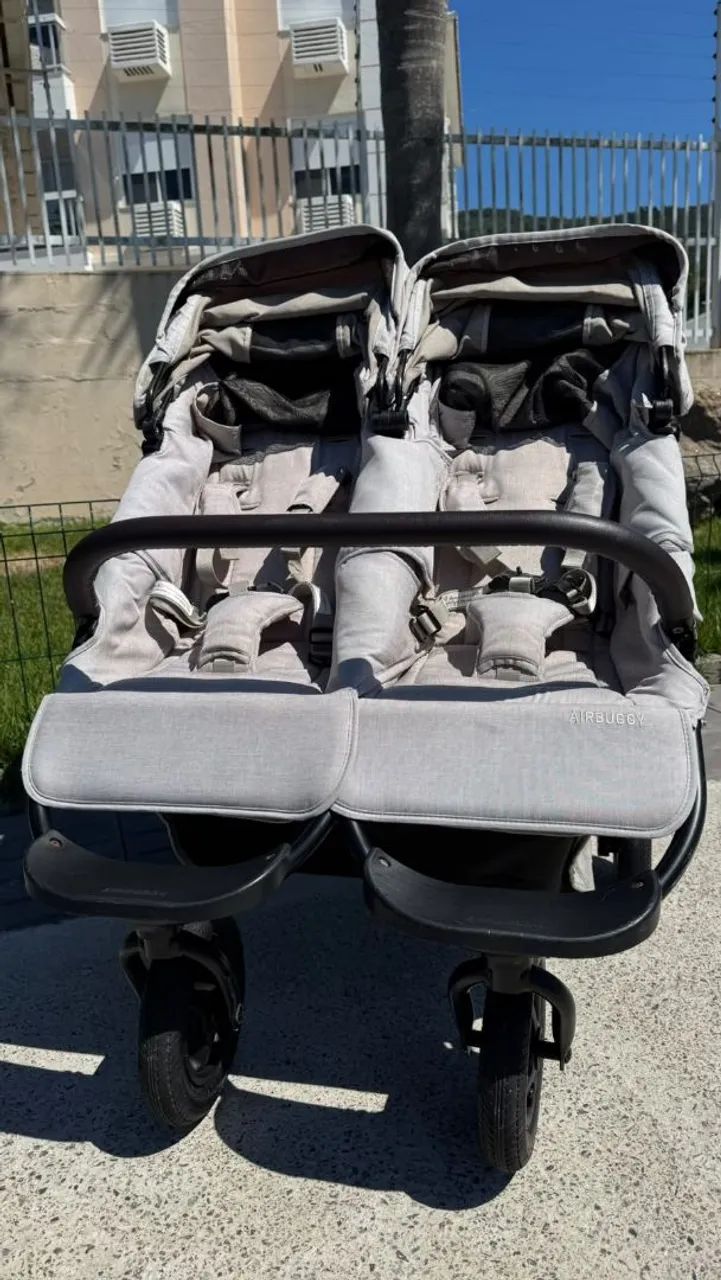 Carrinho de Gêmeos AIRBUGGY COCO DOUBLE - Excelente Estado - Foto 2