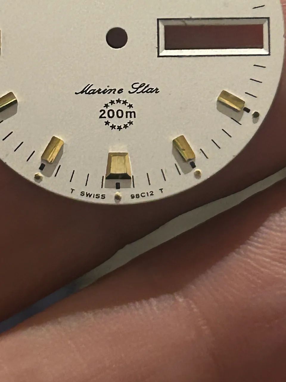 MOSTRADOR DO RELÓGIO BULOVA 98C12 FUNDO BRANCO  - Foto 5