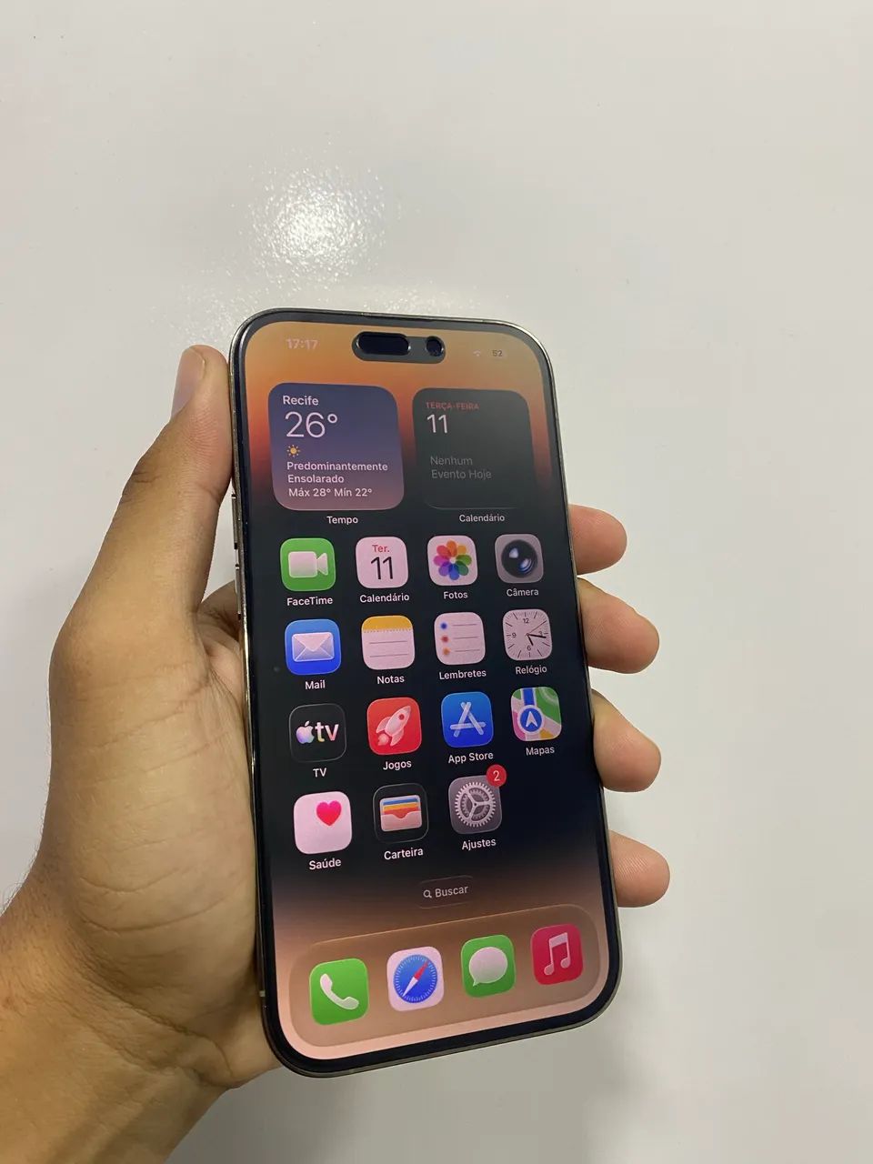 iPhone 14 Pro Dourado com garantia e nota  - Foto 5