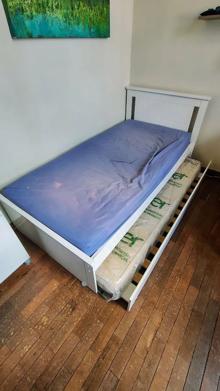 Cama de solteiro com bicama - Foto 4