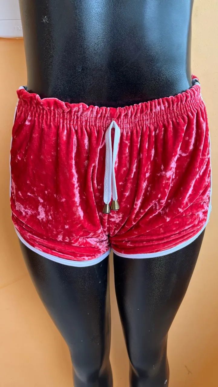 SHORTS VELUDO,VESTE 34 ao 38