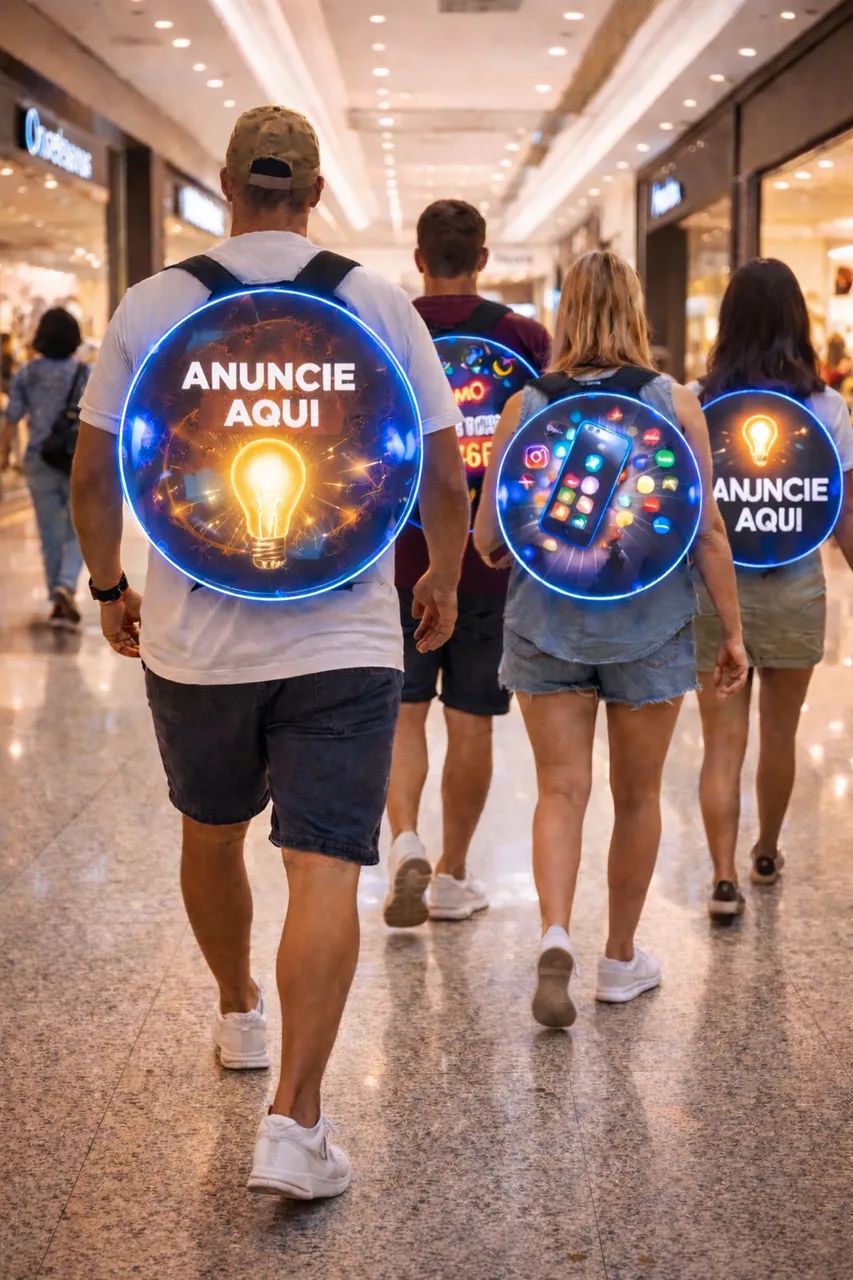 Mochila de publicidade 