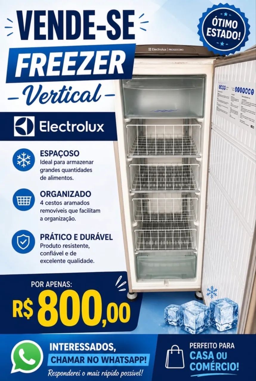 Freezer vertical Electrolux 