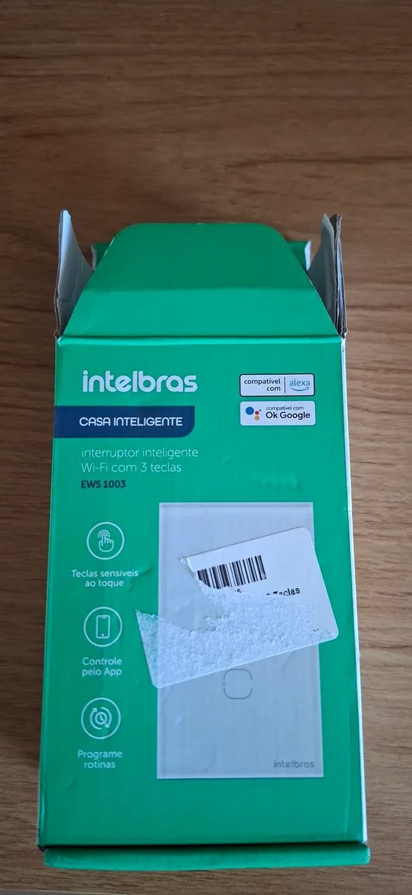 Interruptor Inteligente Wi-Fi Intelbras 3 Teclas (EWS 1003) - Compatível Alexa/Google - Foto 3