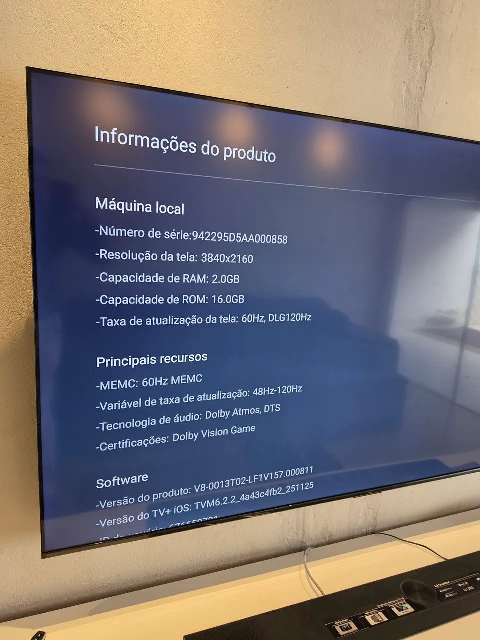 SmartTv 85 polegadas 4k UHD QLED P7K - Foto 5