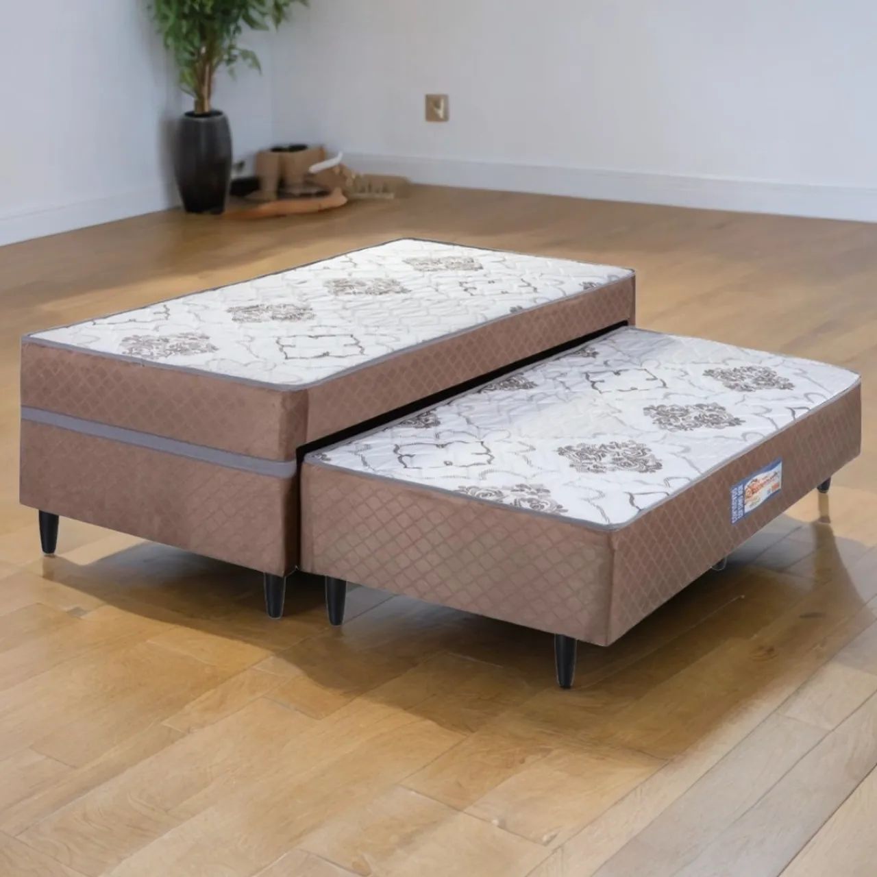 Cama Box Solteiro com Auxiliar Açucena D28 - ECOTEC/ entrega rápida 