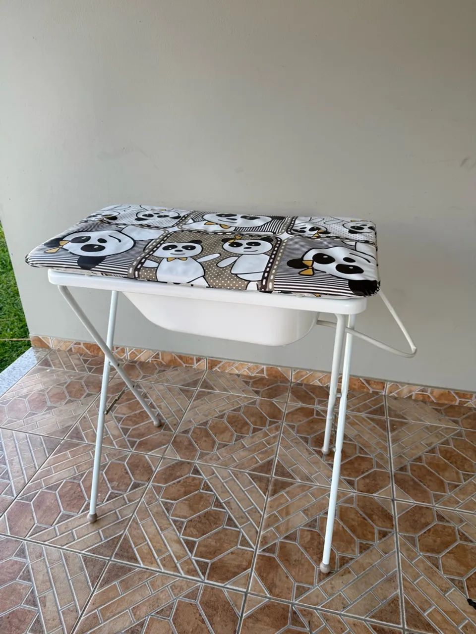 ? Banheira Galzerano com Suporte e Trocador - Panda - Foto 3