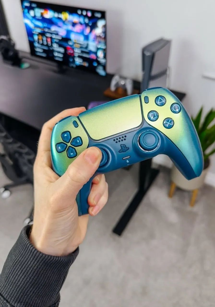 CONTROLE PS5 Verde Chroma Playstation 5 DualSense Sony Original Importado Novo Lacrado  - Foto 4