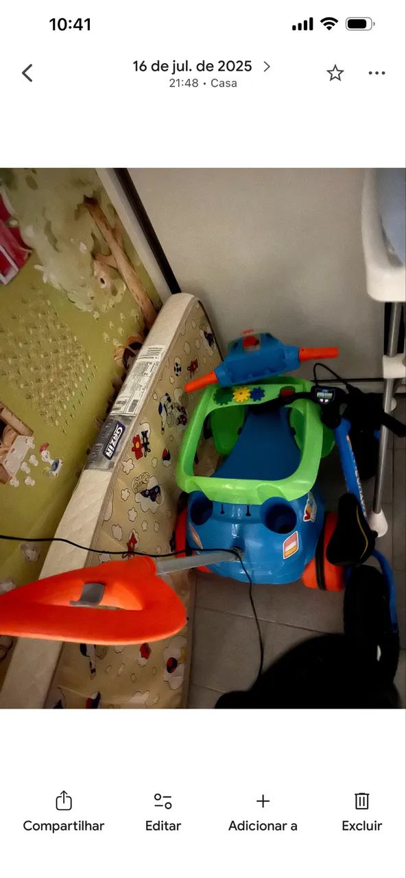 Velocípede infantil pouco usado