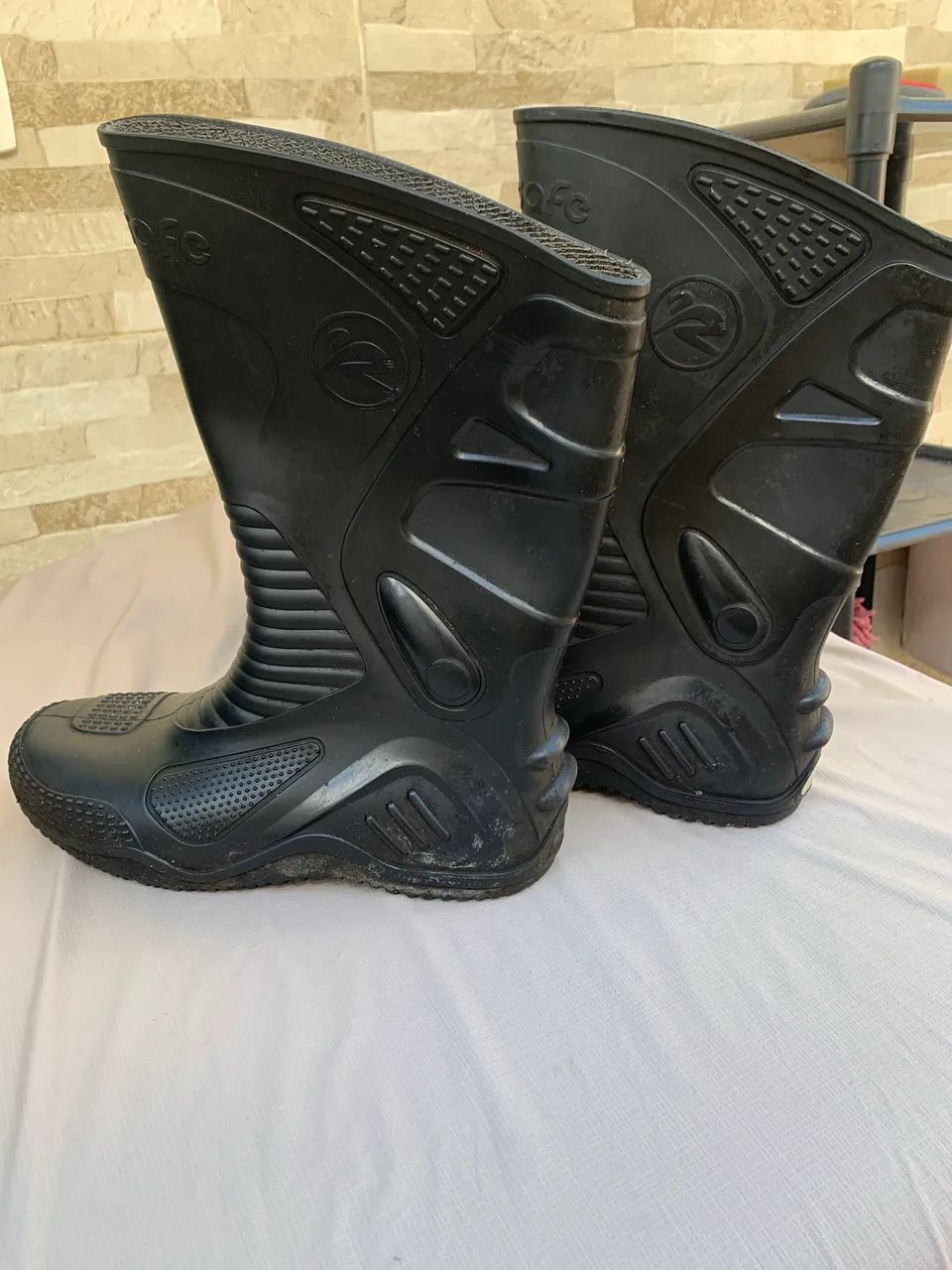 Bota de chuva motoqueiro