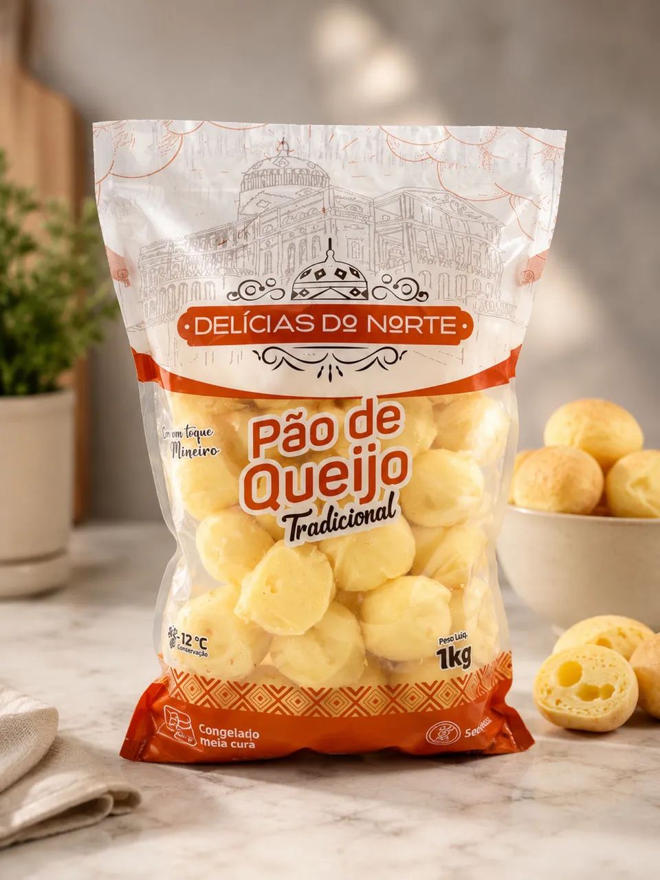 Pão de queijo congelado 