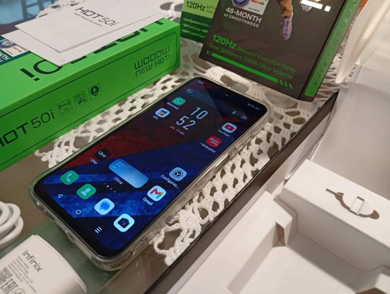 Infinix Hot 50i de 256GB ! Completo ! Perfeito !!! - Foto 5