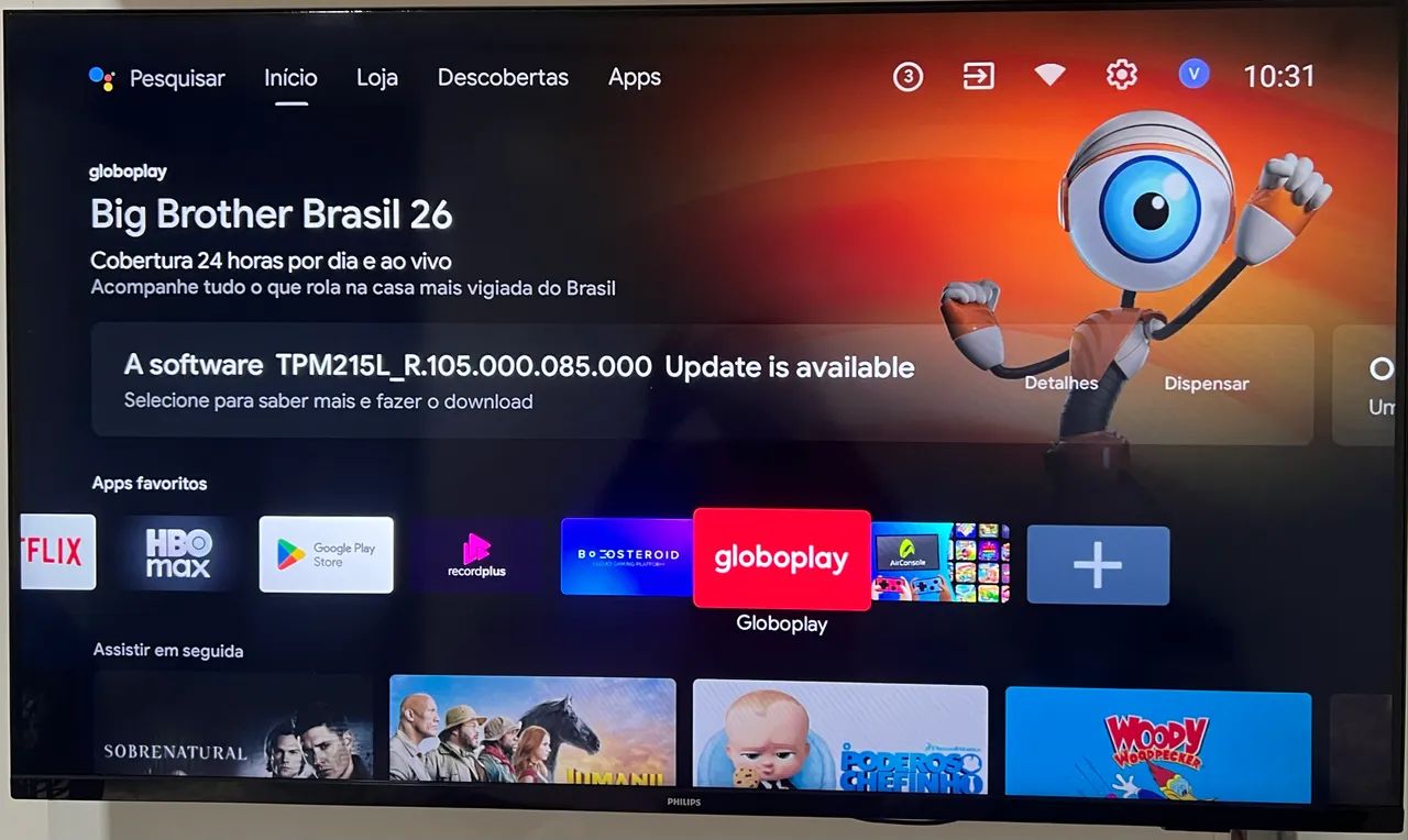 Tv smart 43 polegadas Philips 