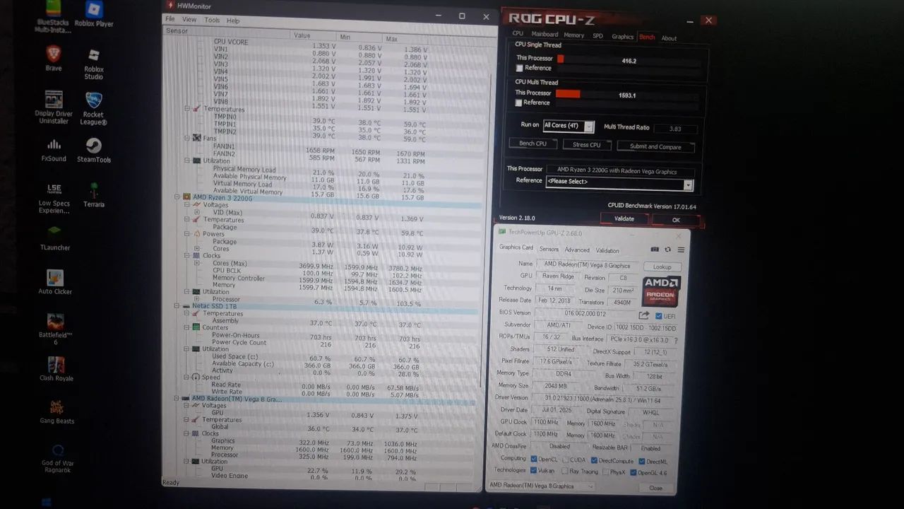 Processador Cpu AMD Ryzen 3 2200G Acompanha Coolerbox AMD Wraith Stealth e Caixa - Foto 3
