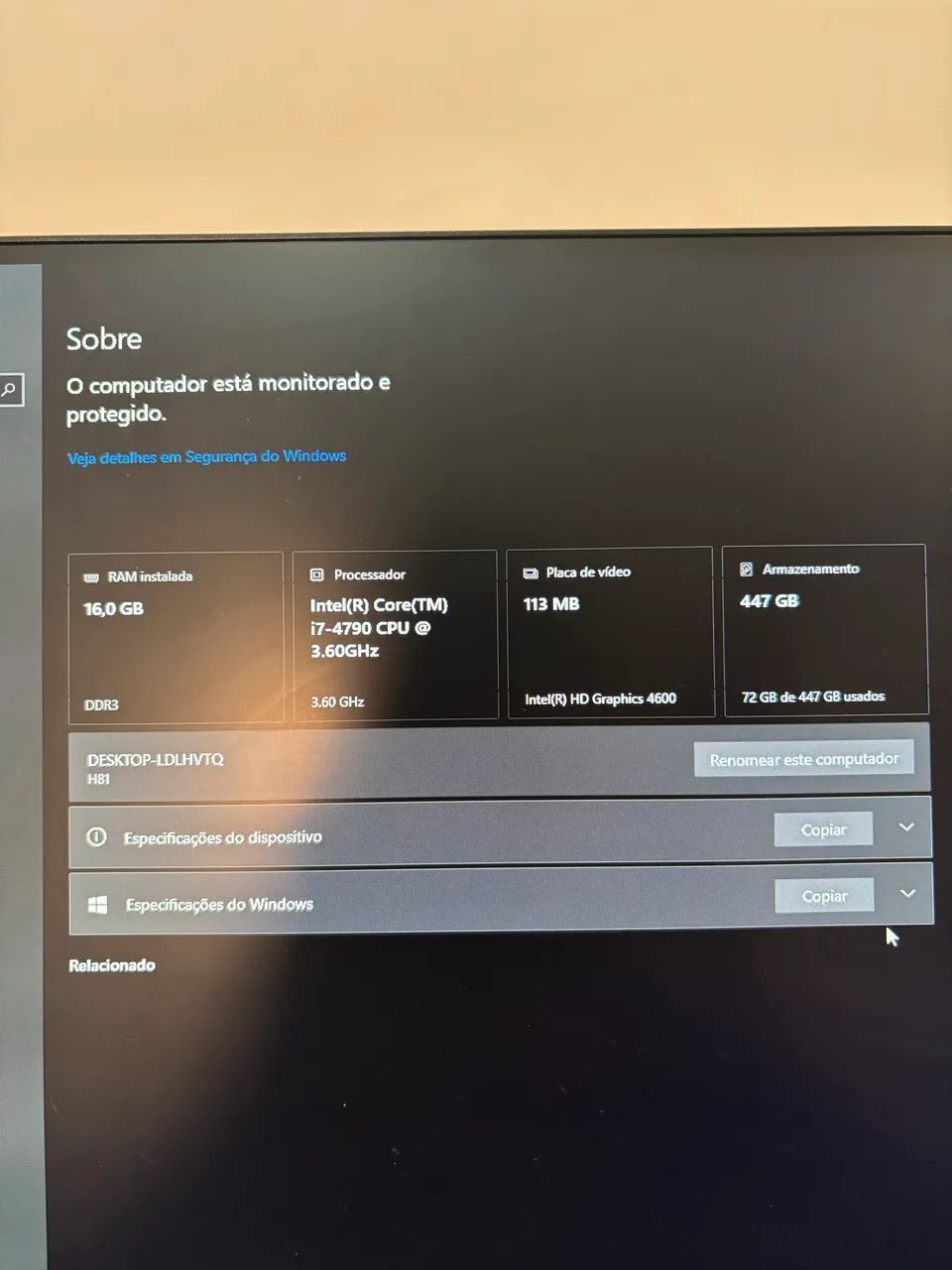 Vendo PC de escritório (valor negociável) - Foto 3