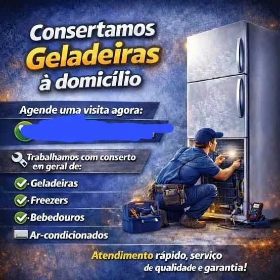 Concertamos sua geladeira e freezer orçamento gratuido