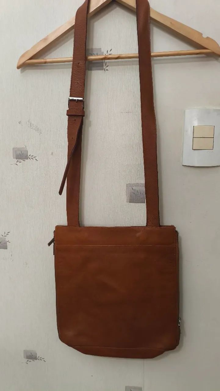 Bolsa transversal 100% couro - Foto 2